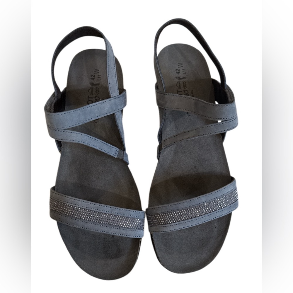 Naot Cameron 7307 LA SANDAL Gray Minimalist Design with Slingback NWOT